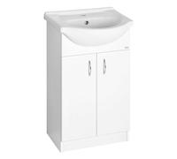 Aqualine Simplex Eco - Armoire lavabo avec lavabo 53x84x31 cm, blanc mat SIME550