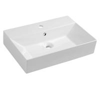 Aqualine Sistema - Lavabo 60x42 cm, avec trop-plein, blanc 10SF50060