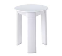 Aqualine - Tabouret de salle de bains Trio, diamètre 33x40 cm, blanc 2072