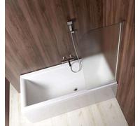 Aqualine Vilma - Pare-baignoire 60x140 cm, droite, verre BRICK AQ6018P