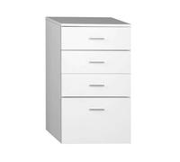 Aqualine Zoja - Armoire à tiroirs inférieure 50x78x29 cm, blanc 50308
