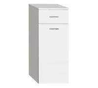 Aqualine Zoja - Armoire inférieure avec panier, 35x78x29 cm, blanc 50261