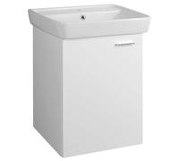 Aqualine Zoja - Armoire lavabo 51x63x37 cm, 1 porte, L/P, blanc 56373