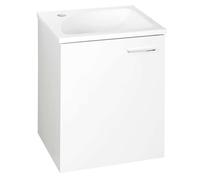 Aqualine Zoja - Meuble lavabo 40x50x32 cm, 1 porte, blanc 51048A