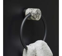 aquanova NERO Anneau porte-serviette de toilette, NERTLR-195,