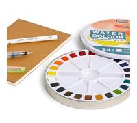 AQUARELLE - 24 demi godets + accessoires