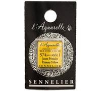 Sennelier – Aquarelle demi-godet S1 – Jaune primaire (574)