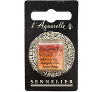Sennelier - Aquarelle Sennelier demi-godet n 645 orange de chine