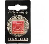 Aquarelle Extra-Fine 1/2 Godet Rouge Cadium Clair Veritable Sennelier
