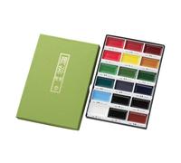 Aquarelle Japonaise Gansai Tambi : Ensemble De 18 Couleur