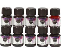 Aquarelle liquide - assortiment, couleurs assorties, 10x30ml
