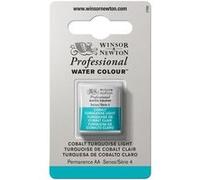 Winsor & Newton – Aquarelle Professionnelle Extra-Fine – Qualité archive – 1/2 godet – Turquoise de Cobalt Clair