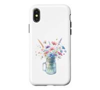 Aquarelle Wildflower Bouquet Floral Garden Graphic Coque pour iPhone X/XS