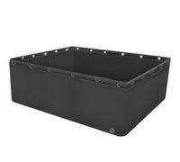 Aquarium hors-sol en toile PVC durable multifonction pour l'intérieur et le jardin, 200 x 100 x 40 cm, idéal pour poissons et plantes