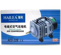 Aquarium Pompe à air électromagnétique, Pompe d'aération, Haute performance, Construction robuste en plastique, ACO-328-60W, Adaptateur EU 220V-50HZ