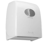 Aquarius 6959 - Distributeur mural d’essuie-mains roulés, blanc, hygiénique sans contact, compatible avec rouleaux Scott et Kleenex