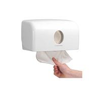 Aquarius® Distributeur d’Essuie-Mains Multifold 6956 - Distributeur Mural Plastique Blanc, Ouverture Facile, Format Compact - 1 Unité