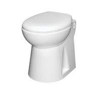 Aquasani Compact - WC broyeur compact - Double chasse - 500 W | Fabriqué en France, abattant Soft Close, relevage 3 m / 30 m