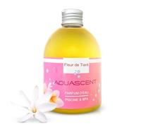 Aquascent - Parfum d'Eau Piscine et Spa FLEUR DE TIARE - Concentré 250ml : élimine les odeurs, préserve l'eau claire, sans alcool ni colorant. Fabriqué en France. Compatible Sel & Chlore