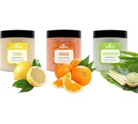 Aquatural Set Agrumes Cristaux d'Arôme pour Spa, Hot tub et Bain 3 x 350 g