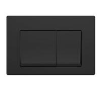 AQUAUNO Plaque de Commande WC Noir Mat - Double Chasse Éco - Compatible Geberit Sigma - Design Moderne et Surface Facile à Nettoyer