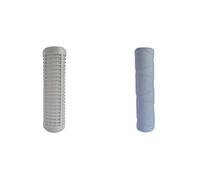 AQUAWATER - 104986 - Cartouche de filtration Nylon lavable 50µ - Pour bol de taille standard 10" & 104975 - Cartouche filtrante anti-sédiments bobinée 20 microns