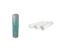 AQUAWATER - 104993 - Cartouche Cristaux silicophosphates - Taille STD 10" - Durée 12 mois & AQUAWATER - 105006 - Lot de 3 cartouches filtrantes anti-sédiments bobinée 20 microns