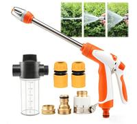 Aquoxis - Nettoyeur Haute Pression Qinux Aquoxis, Buse et Accessoire 15X Plus Puissants, Pistolet de Lavage à Jet Rotatif à 360°, Installation sans Outils pour Terrasse (Orange,Washer Set)