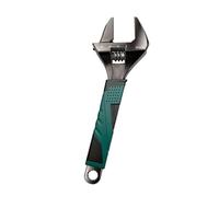 Aqvjd Clé à molette réglable à ouverture de 15,2 cm, 20,3 cm, 25,4 cm avec poignée confortable pour raccords de tuyauterie, utilisation intensive, outil