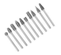 aqxreight 10 Pièces Fraise à Limes Meulage en Carbure Alésage du Bois Routeur de Sculpture 3mm la Poignée d'extrémité Rend la Fraise à Limes Lime Rotative Lime en Carbure à Bois Sculpture sur