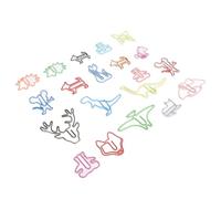 aqxreight 100 Pièces Trombones en Forme d'animal Mignon Drôle Couleurs Assorties Signets en Métal Trombones pour Livres Notes Papier Mignon de dans une variété de Vos Clips Vibrants à Emporter avec