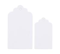 aqxreight 100pcs Vintage Kraft Étiquettes pour Faveurs de Mariage | marron et , idéal pour les cadeaux de fête, bombonières, compatible avec les loisirs créatifs.