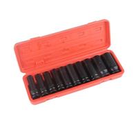 aqxreight 10pcs 1/2 Inch Impact Socket Set, Durable Chrome Vanadium Steel