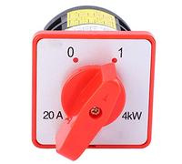 aqxreight 380V 20A 4KW Inverseur 3 Positions 6 Bornes Sélecteur de Came Commutateur de Commande pour Générateur Conception Compacte Résistance aux Hautes Températures