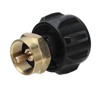 aqxreight Adaptateur de Recharge, Coupleur de Cylindre, Régulateur de Gaz, Accessoire de Valve Qcc1 Pol pour Réservoirs de Gaz de 0,5 Kg, Construction en Laiton, Arrêt Automatique, Installation sans
