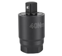 aqxreight Adaptateur de Torsion, Convertisseur de liquet D'entraînement 3/8 Pouces avec Boule de Positionnement à Ressort pour les Réparations Automobiles, Assemblage Mécanique, (40 Nm)