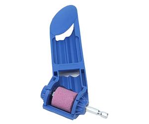 aqxreight Affûteuse de Forets Portable pour Perceuses électriques avec Entraînement par Mandrin, Angle 5/64 Po 1/2 Po, Meule en Corindon Résistante à l'usure (BLUE)