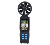 aqxreight Anémomètre Numérique Portable avec écran LCD rétroéclairé, Ventilateur Rotatif à 180°, Multifonction, Conversion de 6 Unités pour l'extérieur