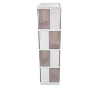 aqxreight Bibliothèque Rotative à 360 Degrés, Bibliothèque sur Pied, étagère de Rangement, étagère d'angle pour Petit Espace, Chambre à Coucher, Salon, 3 Niveaux et Pas et ou Facilement d'étagère
