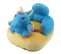 aqxreight Canapé de Soutien pour bébé, Peluche Douce, Angle Confortable avec Fonction, Idéal pour une Utilisation en Intérieur et un Motif (Motif cheval bleu)