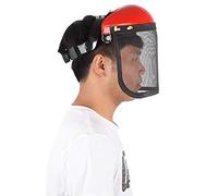 aqxreight Casque Forestier avec Intégrale pour l'exploitation Forestière, l', la de Brosse, Casque de Travail (Rouge)