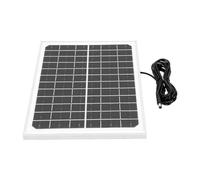 aqxreight Chargeur Solaire Monocristallin 15W pour Lampes de Jardin | Conception compacte, sortie 12 V efficace, structure en aluminium, câble intégré, application extérieure