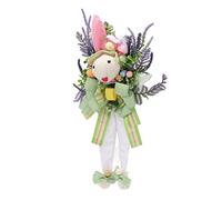 aqxreight Décoration de Lapin à Suspendre au Mur, Décoration de Lapin de Pâques Simulée, Légère, d'intérieur, Figurine de pour la Maison, le Jardin, le Bureau, Rend Plus de Couronne Fiable avec le