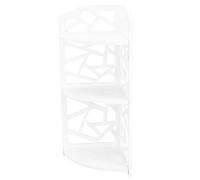 aqxreight Étagère d'angle 3 étages pour Salle de Bain, Panneau de Mousse | Snap assembly standing rack, space-saving storage for toiletries and cosmetics, suitable for bedroom corner