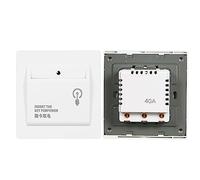 aqxreight Hôtel Haute Puissance 40A, Mise Hors Tension, économie D'énergie, Prise de Courant Mécanique, Insertion de carte-clé pour Prendre le Courant dans la Chambre D'hôtes (WHITE)