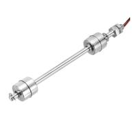 aqxreight Interrupteur à Flotteur en Acier Inoxydable Tige de 200 Mm | Détection de niveau de liquide, Filetage M10, Modes réglables, Taille compacte pour les réservoirs
