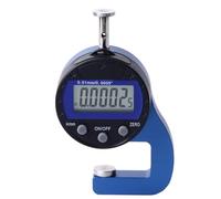aqxreight Jauge d'épaisseur Numérique 0 10 Mm, Micromètre électronique de Résolution 0,01 Mm/0,0005 Pouces, Pointe de Mesure en Acier Inoxydable, Corps en Plastique ABS, alimenté par Batterie
