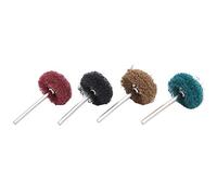 aqxreight Jeu de 40 Meules Abrasives en Nylon pour Outil - Roues à Lamelles pour le Polissage des Métaux, le Ponçage du Bois, le Polissage et l'enlèvement des Bijoux - Têtes de Meulage sans Poussière