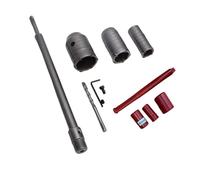 aqxreight Kit de Scie Cloche à Béton, 3 Tailles 30 Mm, 40 Mm, 50 Mm, Coupe-trou Mural Robuste avec Bielle à Tige Ronde de 330 Mm, pour le Perçage de Brique, Béton, Ciment, Maçonnerie