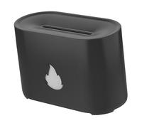 aqxreight Machine Portative Silencieuse d'humidificateur d'air de Diffuseur 'aromathérapie de Flamme de la Simulation 3D Ultrasonique pour le Blanc de Ménage de Bureau Créant l'apaisement (BLACK)